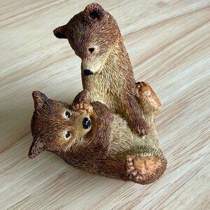 Vintage Bear Cubs Playing Figurine By Sherratt & Simpson of England